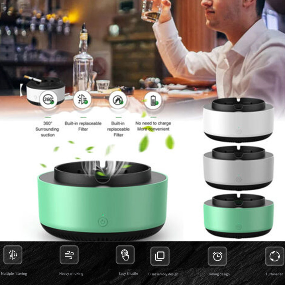 Used Intelligent Air Purifier Ashtray Smoke Removal