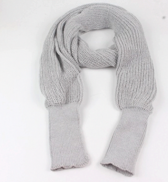 Mixed Cashmere Scarf Sweater