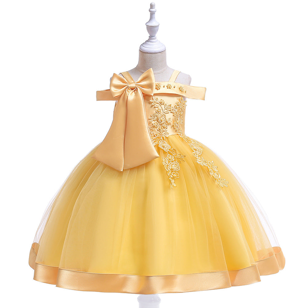 Robe avec nœud pour fille