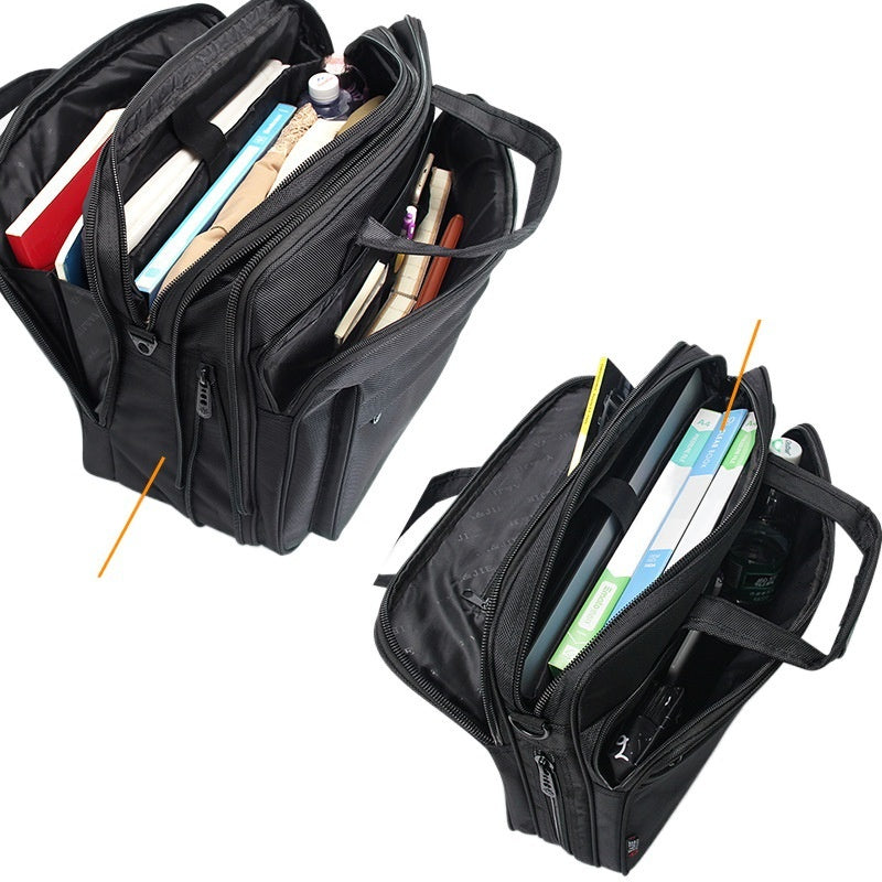 Sac d'affaires portable, porte-documents de grande capacité pour hommes