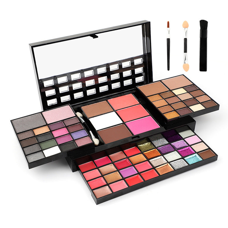 74 Colors Eye Shadow, Lip Gloss, High Gloss Blush