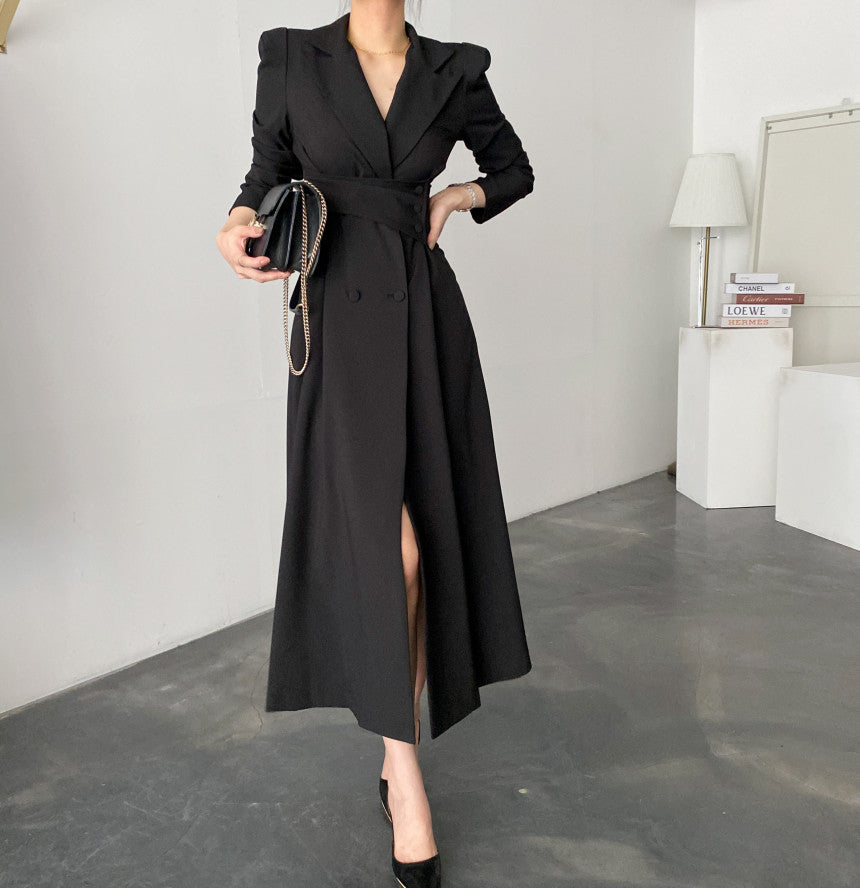 Robe de costume longue à la mode pour femmes