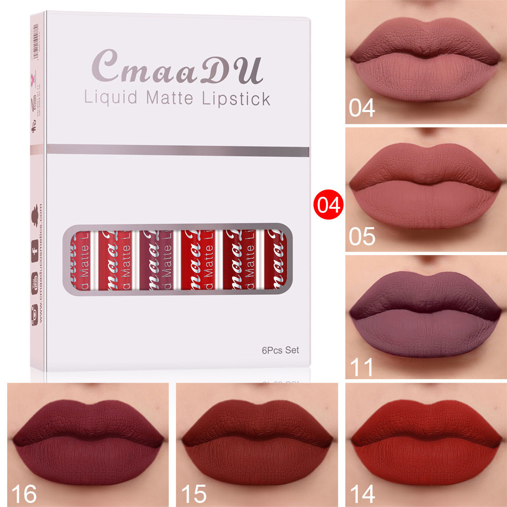 Rouge À Lèvres Longue Durée 6pcs/boite