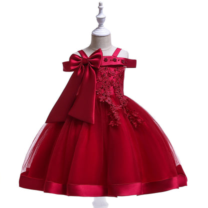 Robe avec nœud pour fille