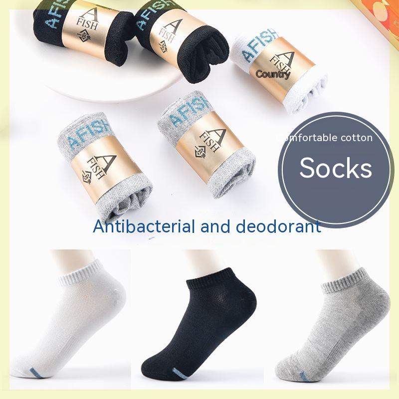 Chaussettes en coton anti-bactérien absorbant la transpiration