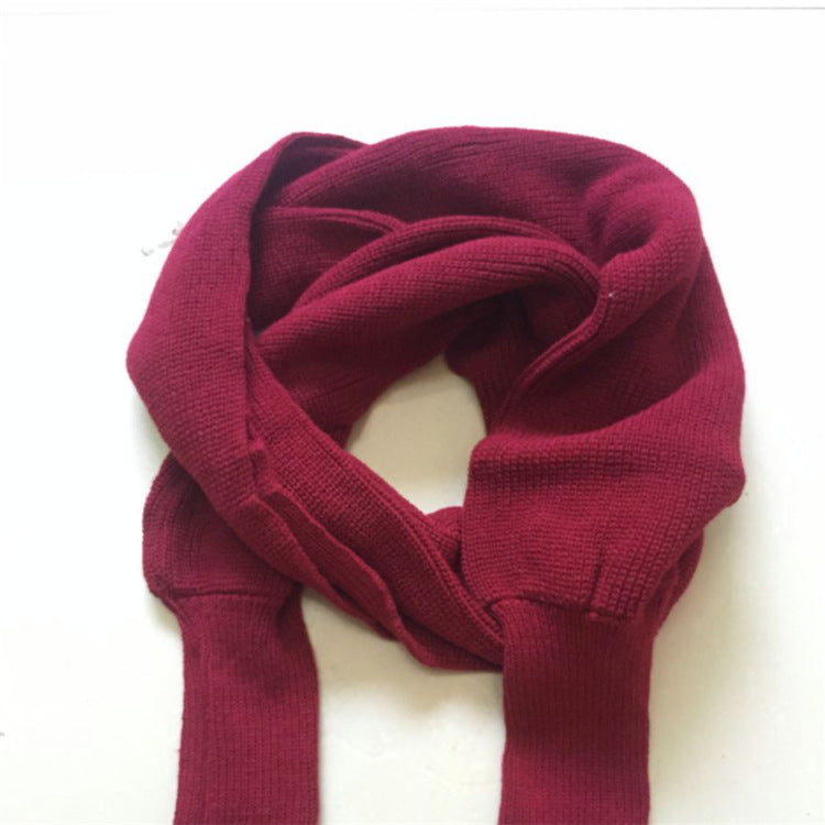 Mixed Cashmere Scarf Sweater