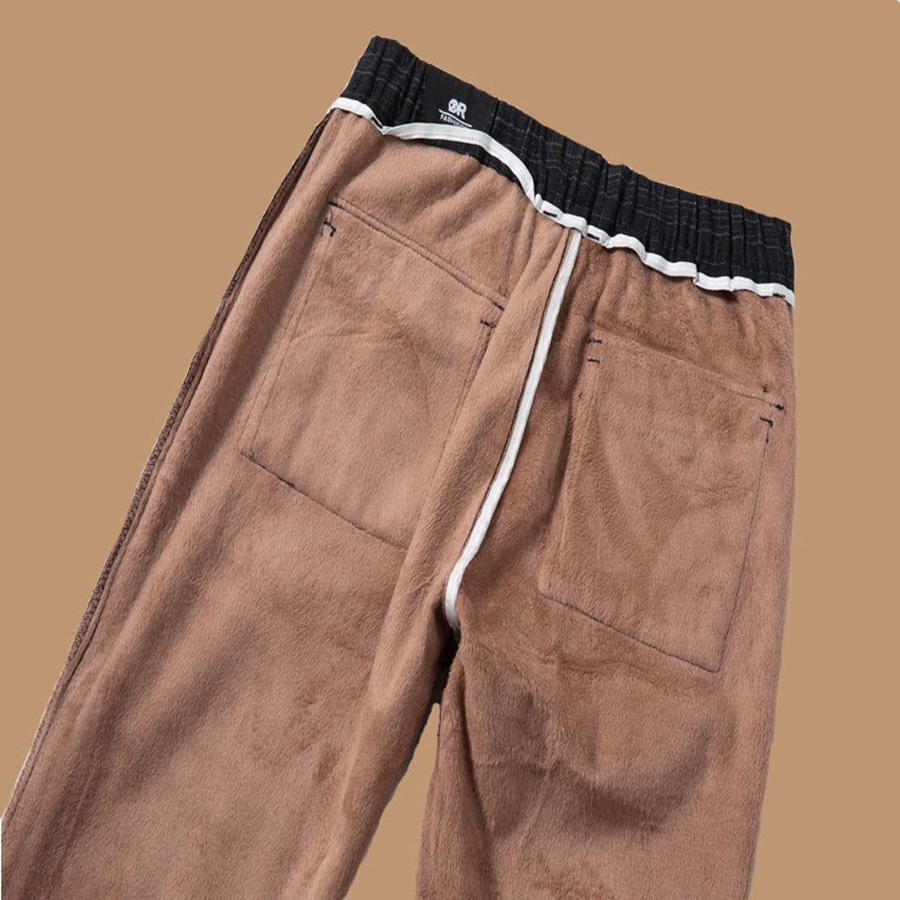 Pantalons crayons décontractés hommes, pas de ceinture