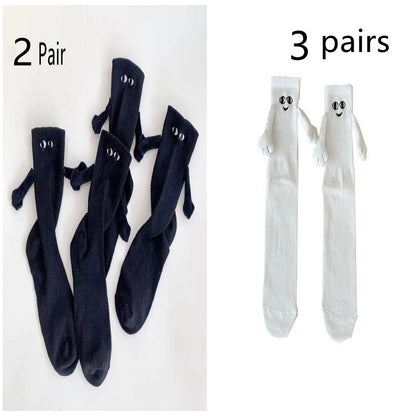 Chaussettes ventouse magnétique main dans la main