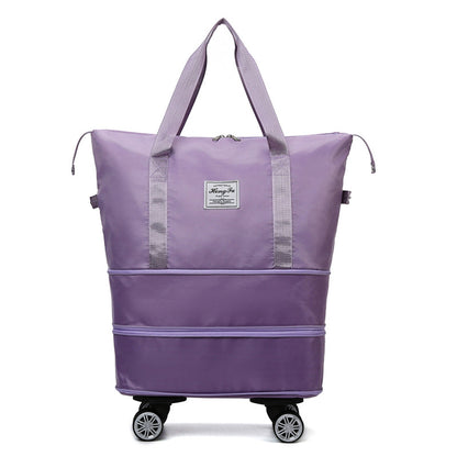 New universal wheel travel bag with double-layer dry and wet separation