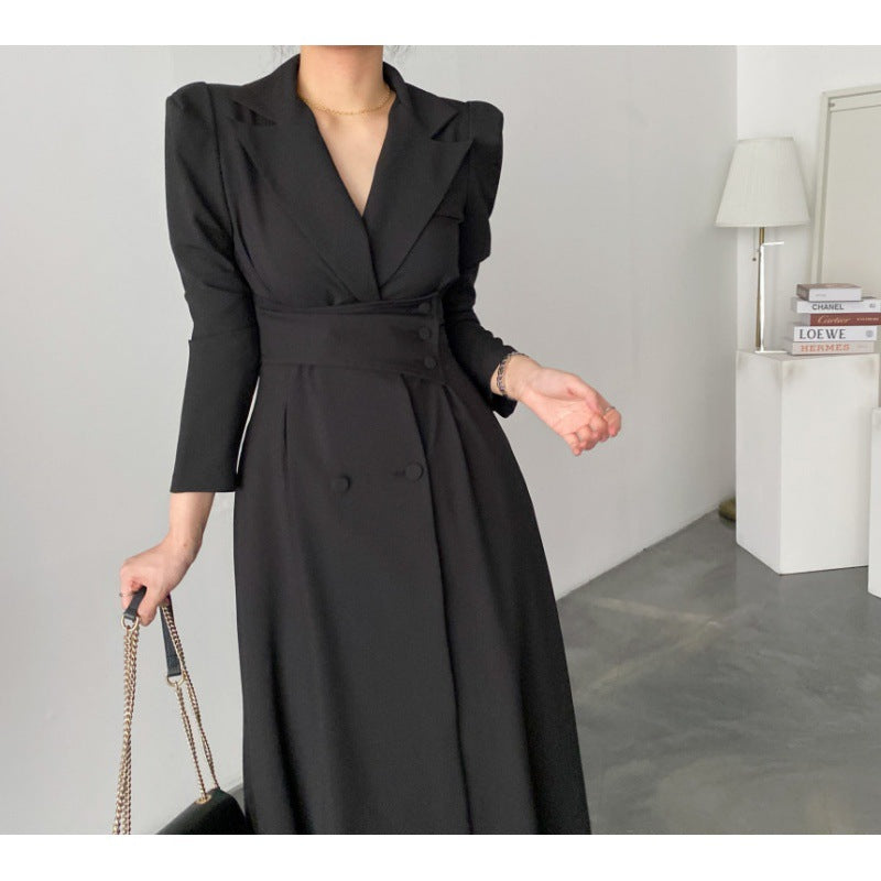 Robe de costume longue à la mode pour femmes