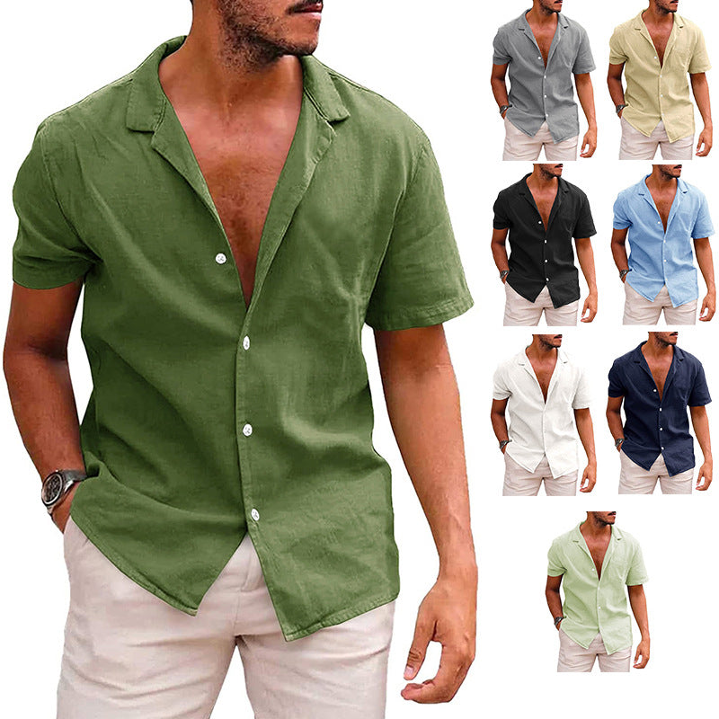 Casual Short Sleeve Beach Shirt