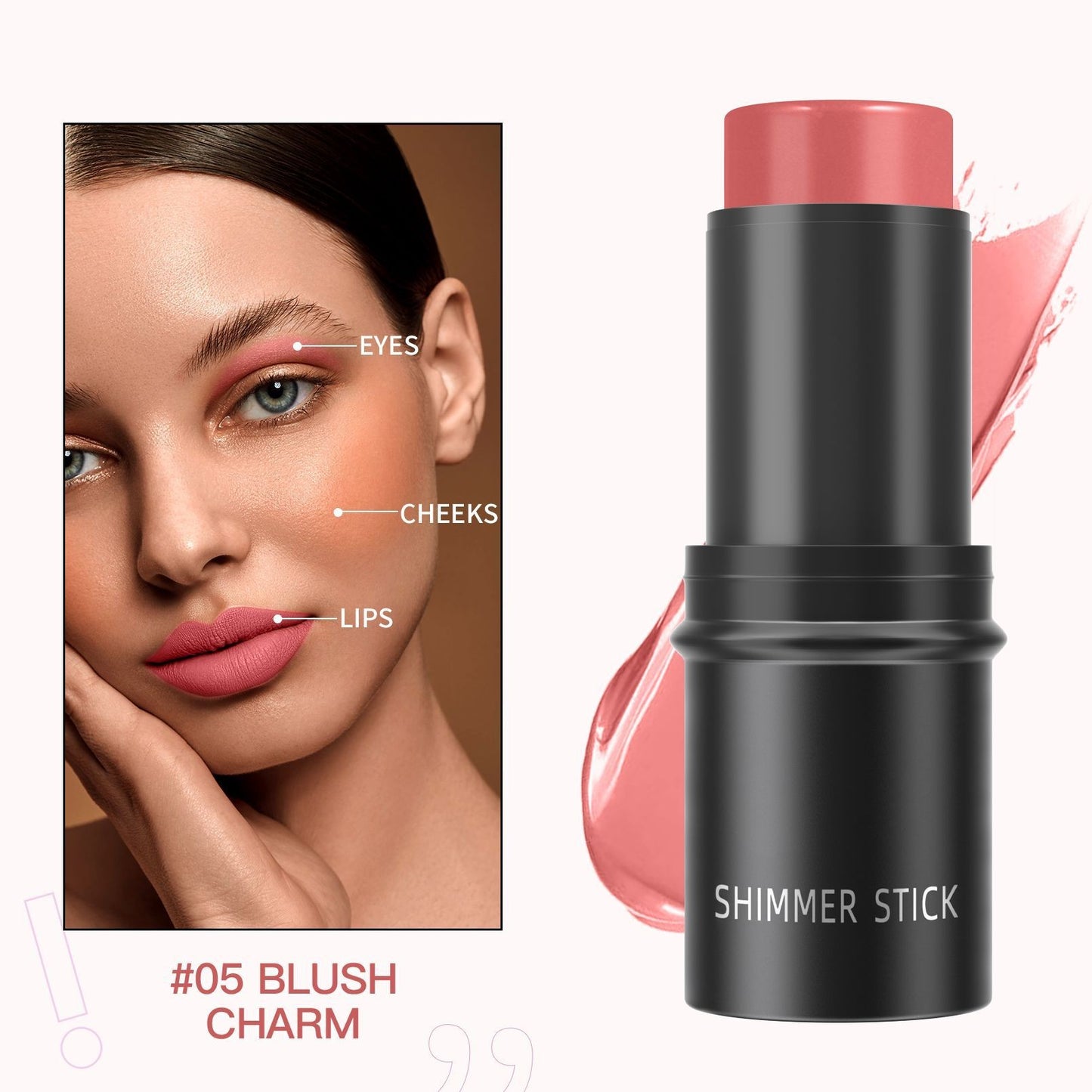 Stylo correcteur de maquillage, blush