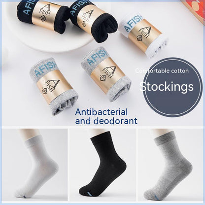 Chaussettes en coton anti-bactérien absorbant la transpiration