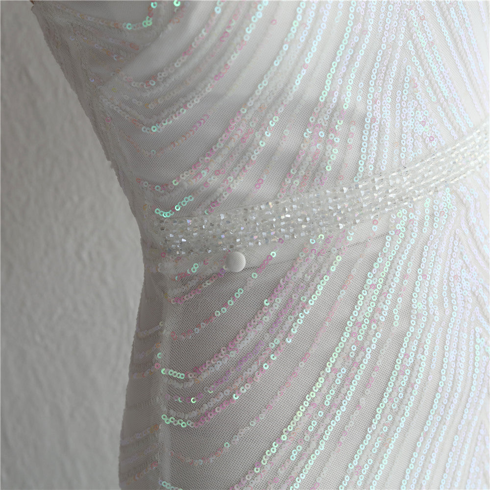 Robe à paillettes en mousseline