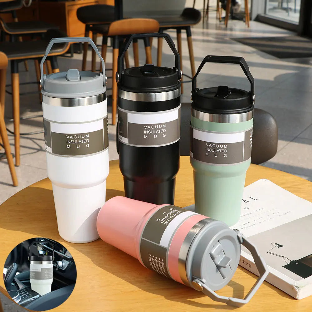 Tasse de voiture portable en acier inoxydable