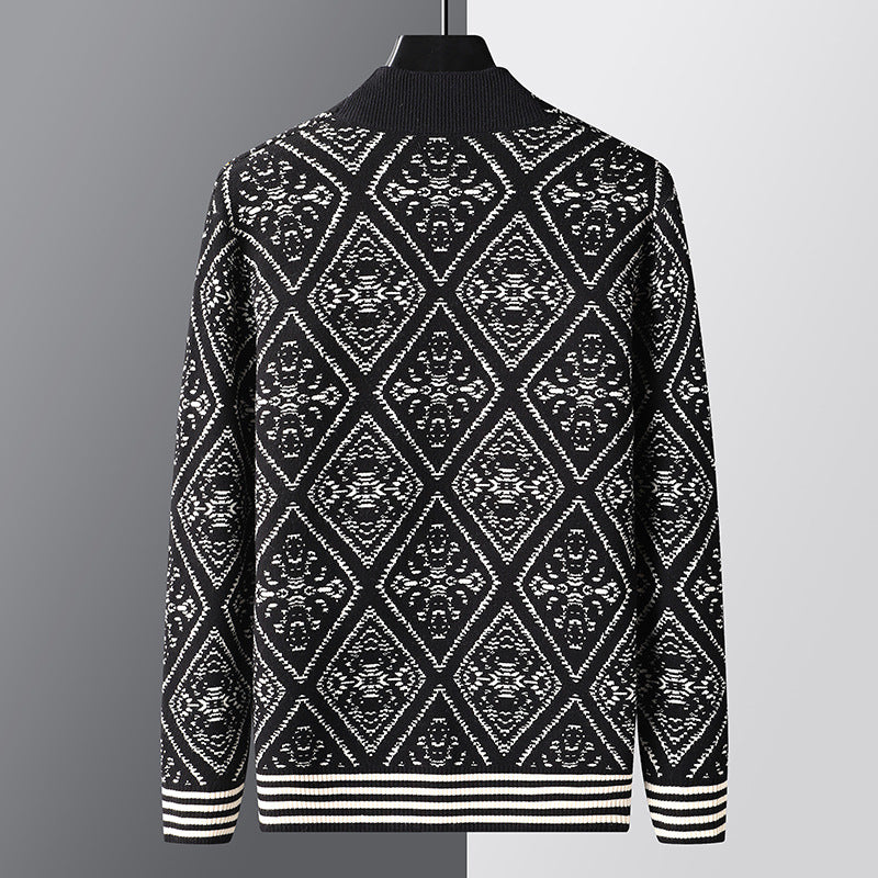 Nouveau Cardigan Jacquard, pull à col en V printemps et automne