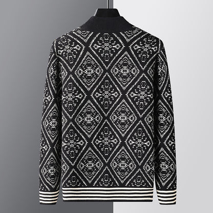 Nouveau Cardigan Jacquard, pull à col en V printemps et automne