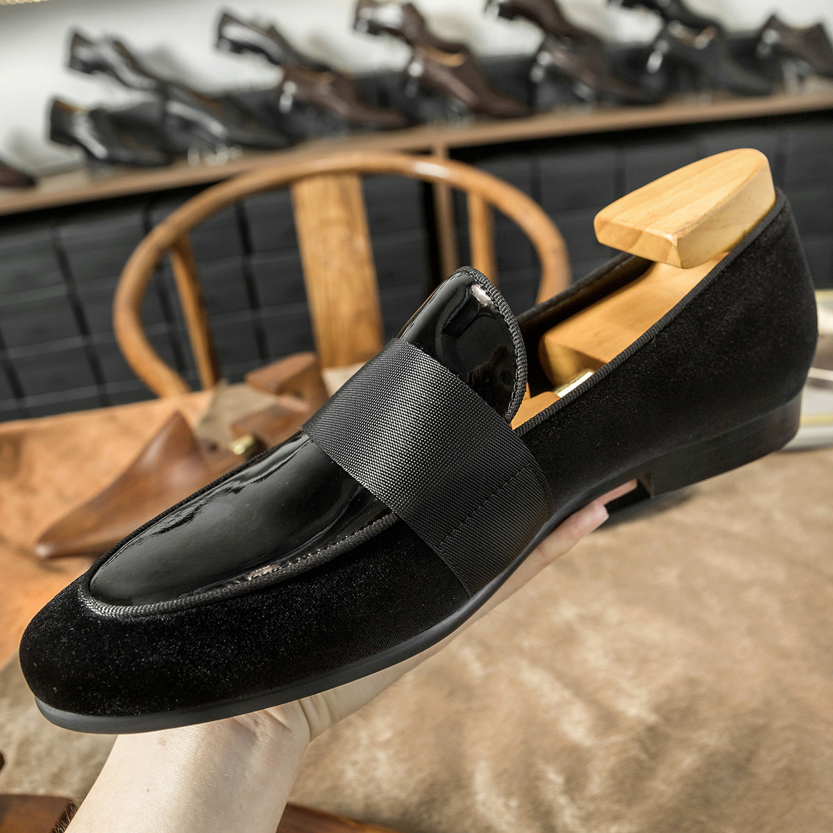 Mocassins en cuir pour homme