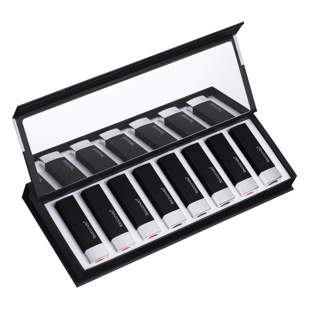 Kit rouge à lèvres piano en velours mat longue durée 8pcs idée cadeau