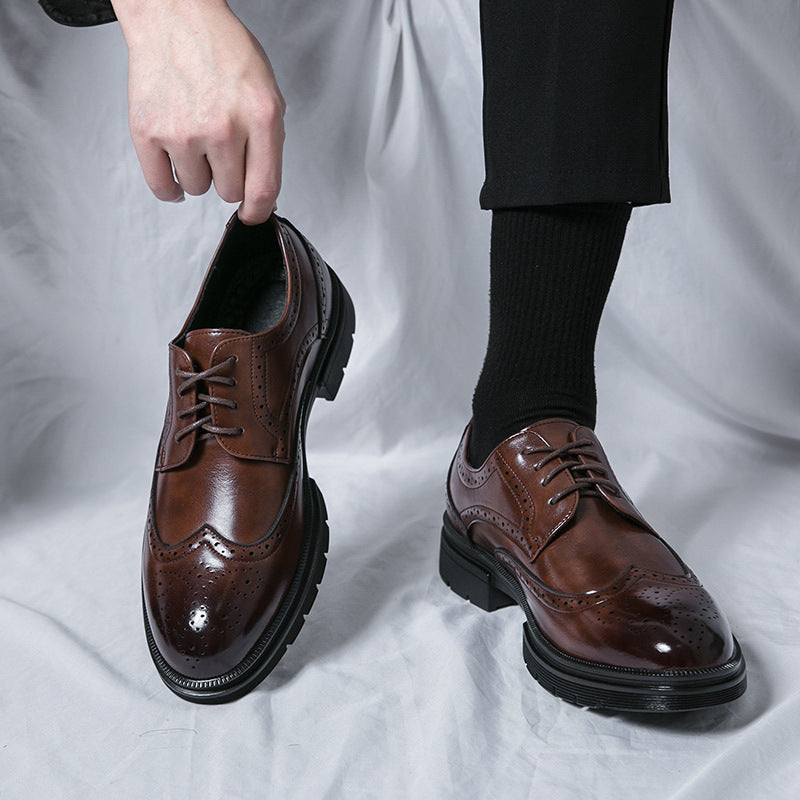 Chaussures en cuir Brogue Business pour hommes