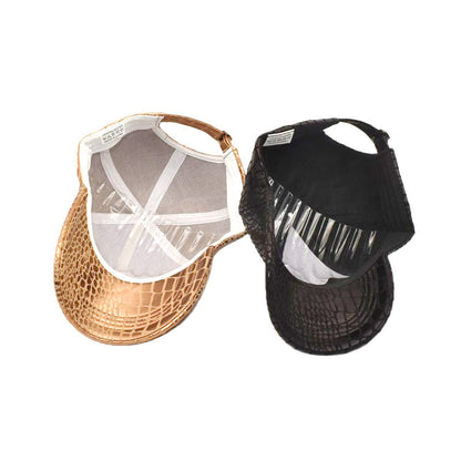 Casquette de baseball en cuir, protection solaire H/F