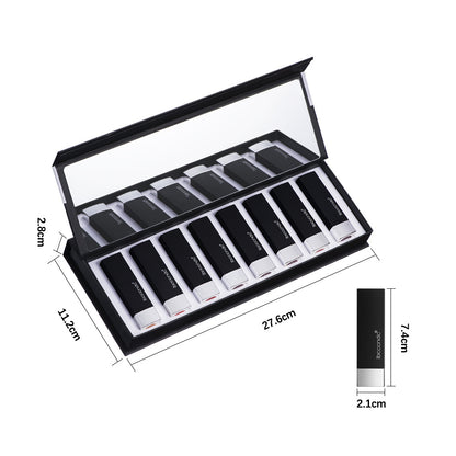 Kit rouge à lèvres piano en velours mat longue durée 8pcs idée cadeau