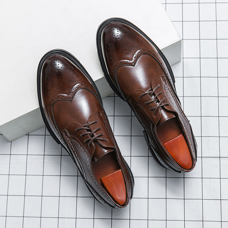 Chaussures en cuir Brogue Business pour hommes