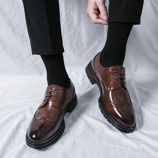 Chaussures en cuir Brogue Business pour hommes