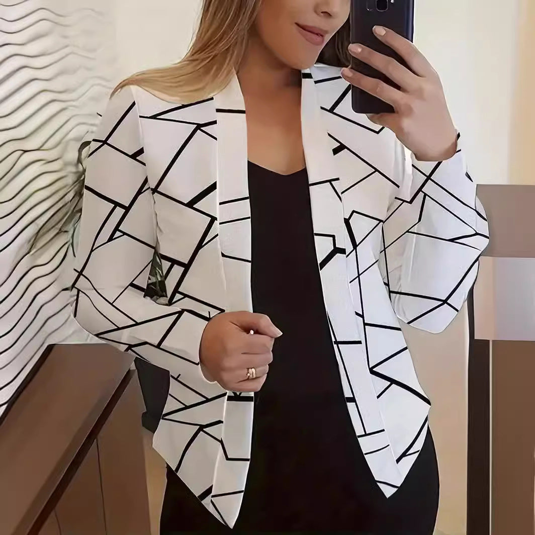 Veste imprimée décontractée Blazer