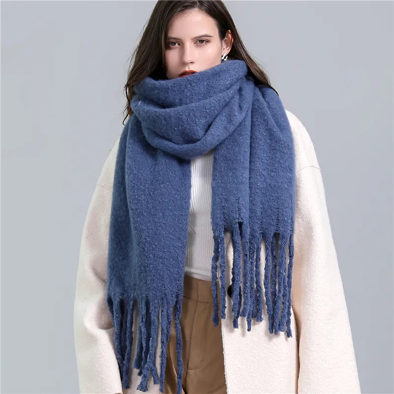 Cashmere winter scarf