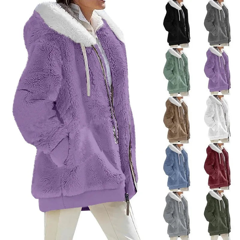 Winter fashion hooded coat