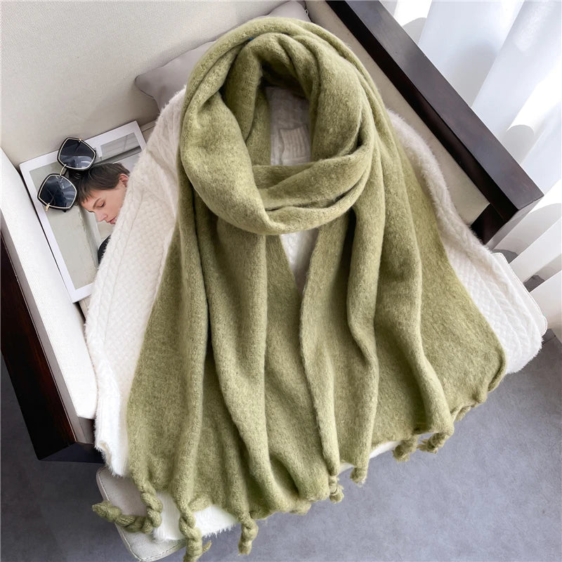 Cashmere winter scarf