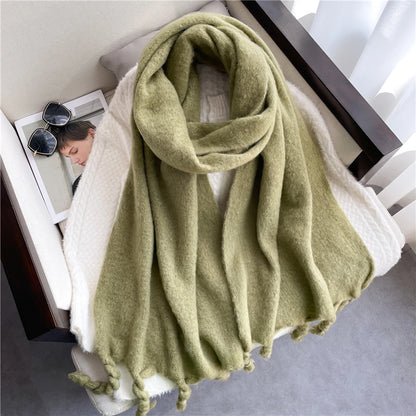 Cashmere winter scarf