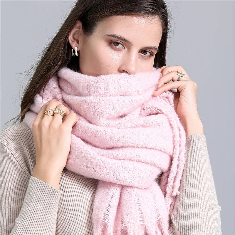 Cashmere winter scarf