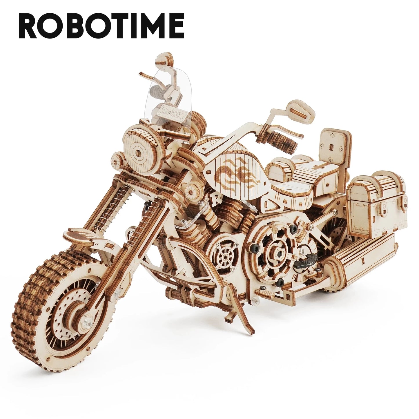 Moto BRICOLAGE En Bois Modèle 420 Pcs, Jouets Cadeaux Pour Enfants, Adultes