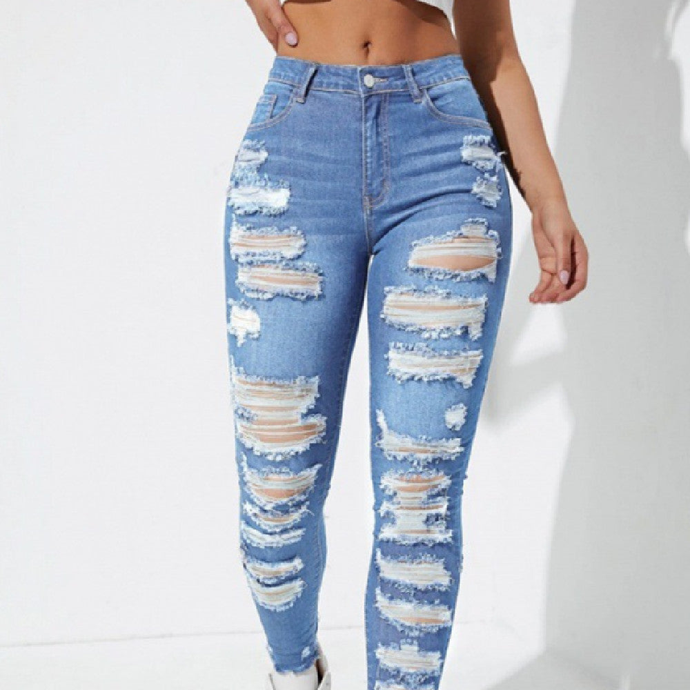 Pantalon skinny en denim pour femmes