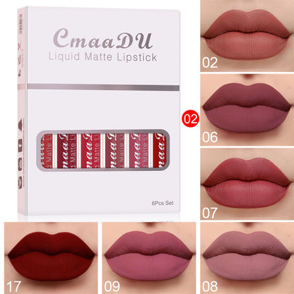 Rouge À Lèvres Longue Durée 6pcs/boite