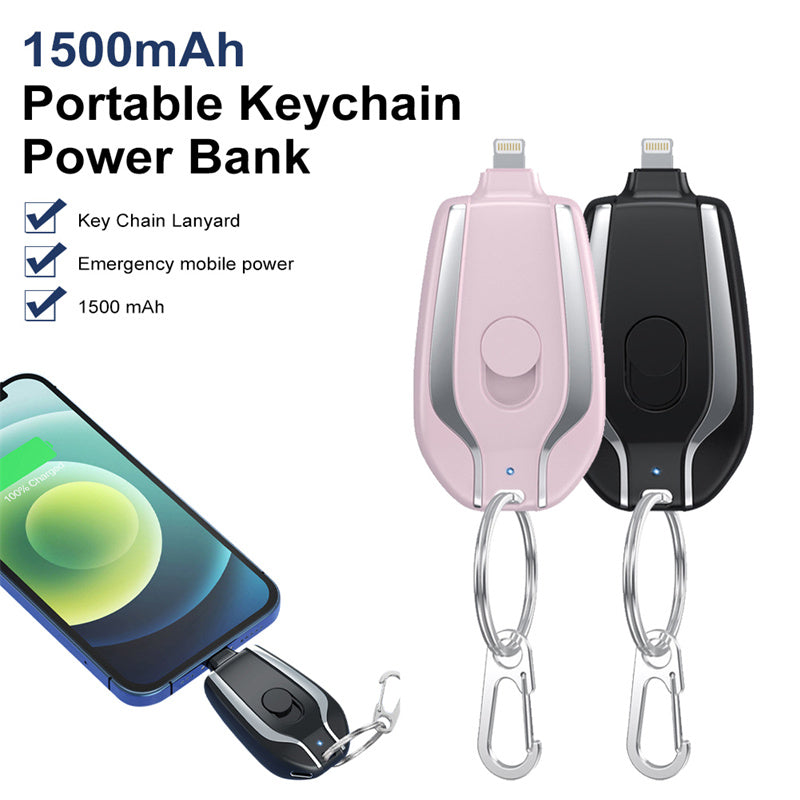 Mini Emergency Power Battery Keychain