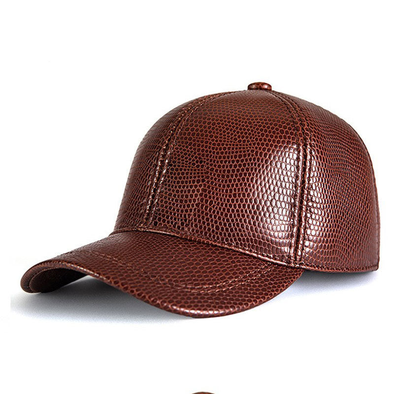 Casquette de baseball en cuir H/F