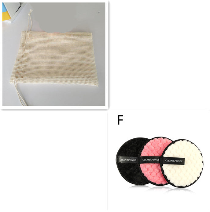 Éponge démaquillante magique  puff Ronde réutilisable 3pcs