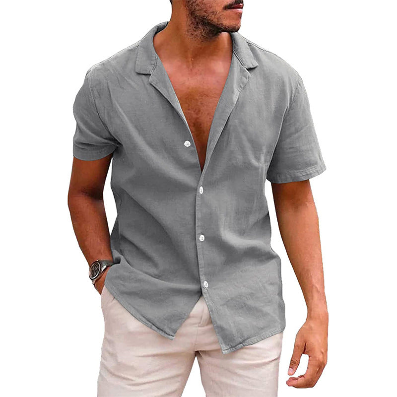 Chemise de plage à manches courtes décontractées