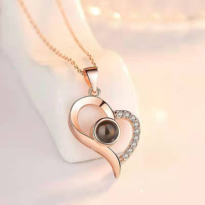 Rose Metal Necklace Hot Gifts Ideal for Valentine's Day