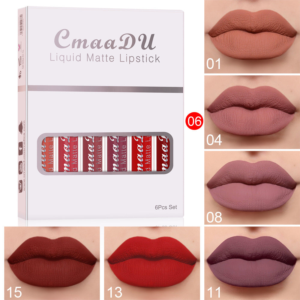 Rouge À Lèvres Longue Durée 6pcs/boite