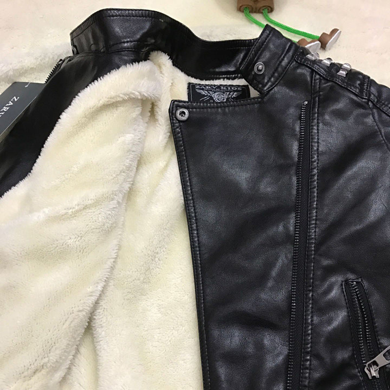 Veste en cuir  pour garçons