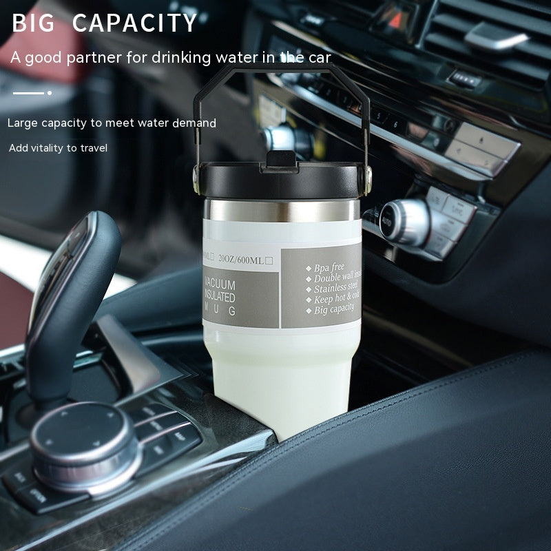 Tasse de voiture portable en acier inoxydable