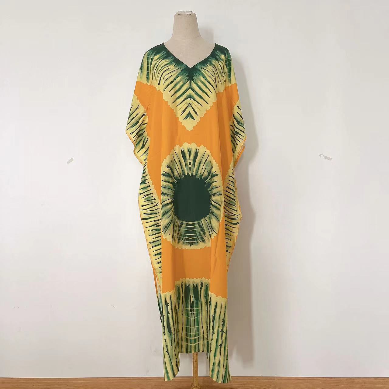 Robe d'été imprimée col en V 2