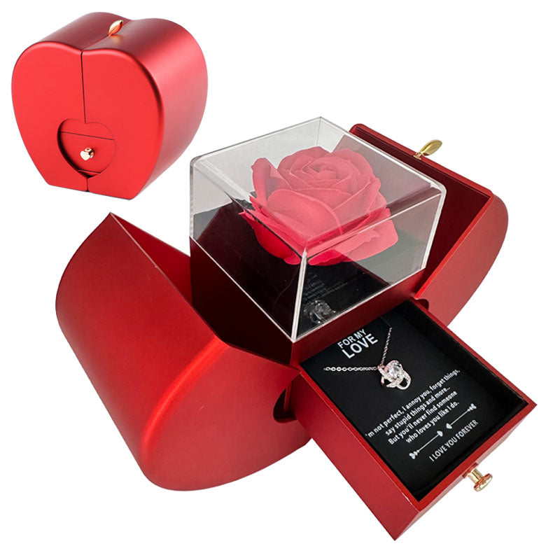 Apple Red Fashion Jewelry Box