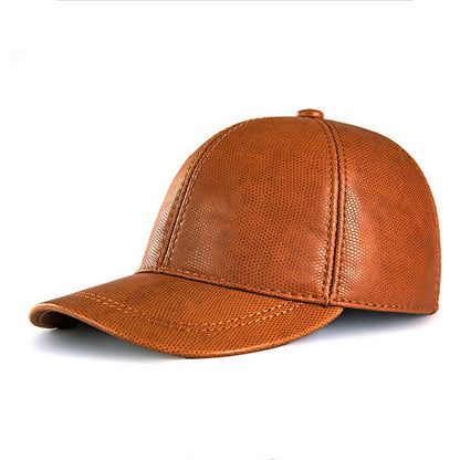 Casquette de baseball en cuir H/F