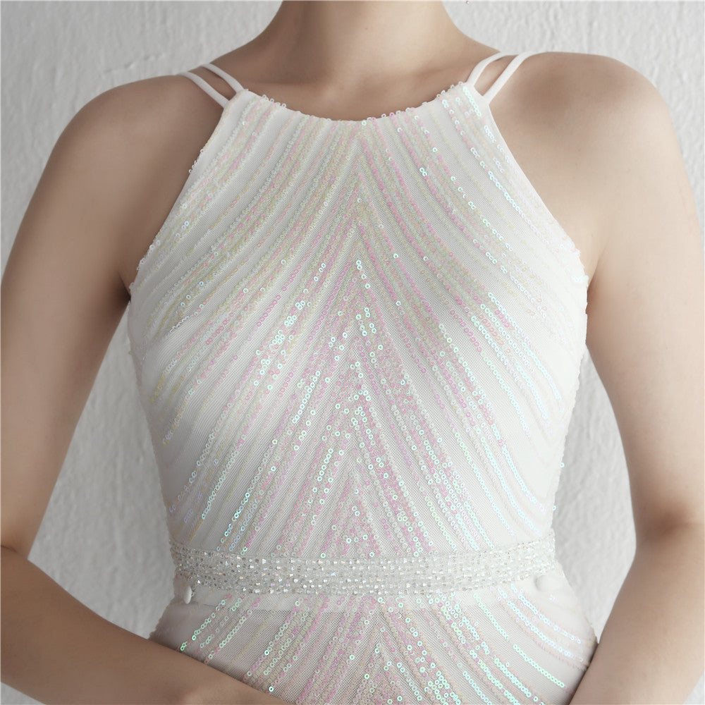 Robe à paillettes en mousseline