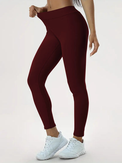 Pantalon moulé taille haute et élastique, legging